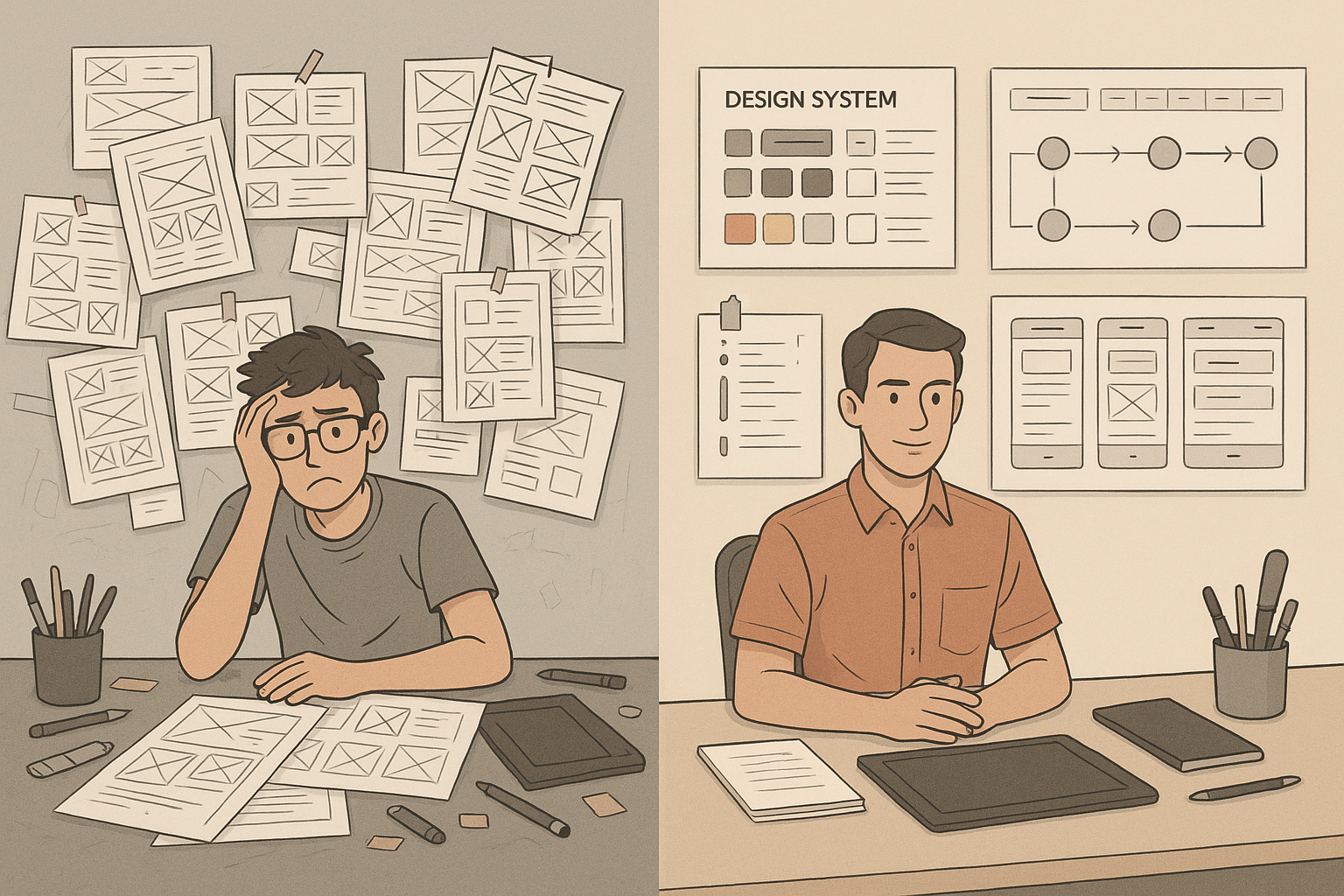 A confusing product design process before using Smart PromptIQ